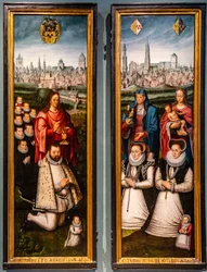 Porträts von Juan II Pardo und seinen Frauen Anna Ingenieulandt und Maria Anchemann