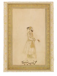 Porträt des Kaisers Aurangzeb, Indien