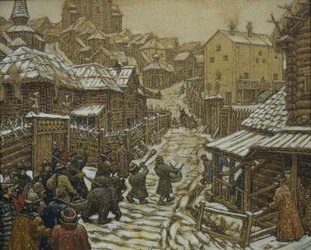 Die Bärendompteure. Altes Moskau, 1911