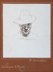 Selbstporträt (Tuschezeichnung)