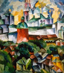 Landschaft mit dem Dreifaltigkeits-Sergius-Kloster, 1920