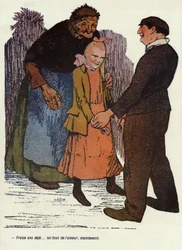 „Dreizehn Jahre schon... du brauchst jetzt Liebe.“ Illustration von Delannoy für die französische Zeitschrift „L