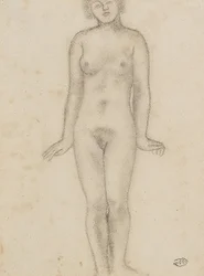 Aristide Maillol Studie für die zentrale Skulptur der drei Nymphen