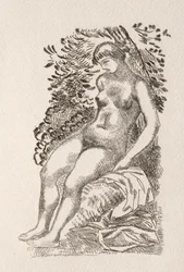 Illustration zu einem Gedicht von Pierre de Ronsard