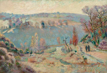 Tal der Sédelle bei Pont Charraud: Weißer Frost