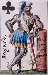 Darstellung des Ritters Pierre Terrail, Herr von Bayard (1476-1524). (Detail)