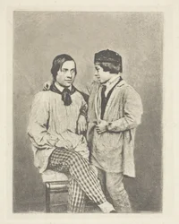 Bauernvater und sein Sohn