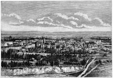 Blick auf Blida, Algerien, ca. 1890