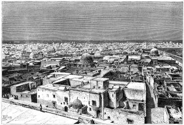 Ansicht von Kairwan, Tunesien, um 1890