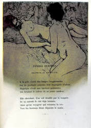 Illustration von Armand Rassenfosse (1862-1934) für das Gedicht „Verdammte Frauen“ in „Die Blumen des Bösen“ von Charles Baudelaire (1821-1867) 1899
