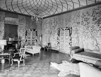 Ein großer Raum in der Villa Madama, Rom