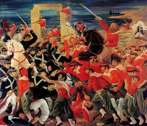 Schlacht von Milazzo, gekämpft zwischen dem 17. und 24. Juli 1860