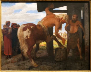 Zentaur beim Dorfschmied