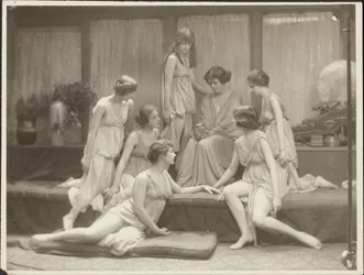 Isadora Duncan und Gruppe