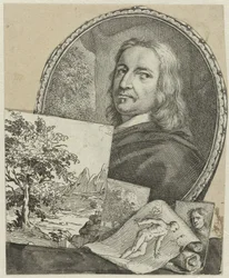 Porträt von Philippe de Champaigne in Collage