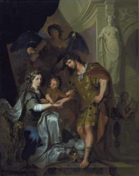 Die Hochzeit von Alexander und Roxana (?)