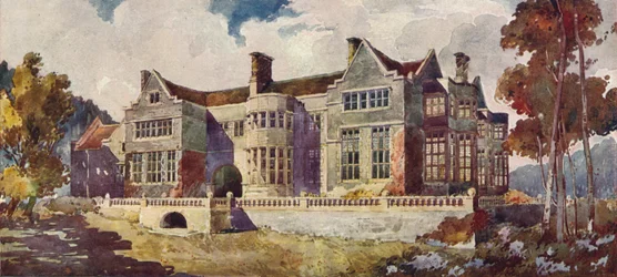 Maesycrugiau Manor, Carmarthenshire, ca. 1900, 1905