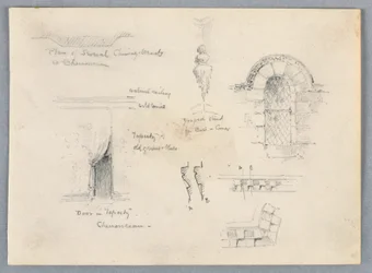 Architektonische Skizzen von Chenonceaux