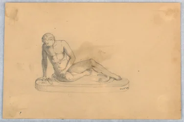 Studie einer Statue oder eines Gusses