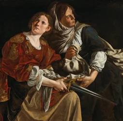Judith mit dem Kopf von Holofernes und einer Dienerin