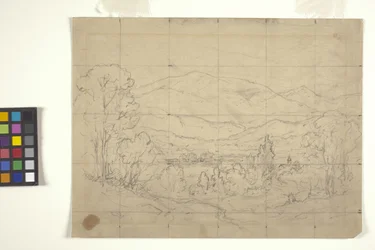 Studie für eine gebirgige Landschaft