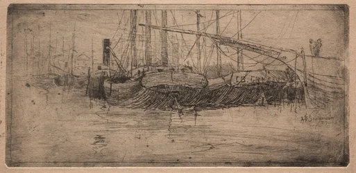 Anlegestelle am Cuyahoga River, 1887