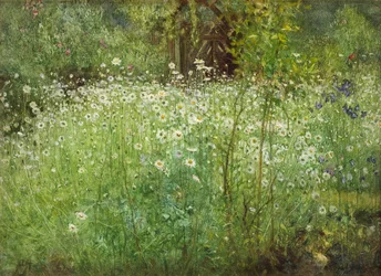 Wiesenmargeriten und Schwertlilien, 1920