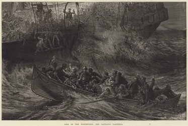 Verlust der Northfleet, der Abschied des Kapitäns