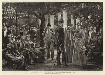 Der Abendspaziergang bei der Deutschen Ausstellung