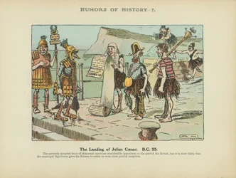 Die Landung von Julius Caesar. 55 v. Chr.