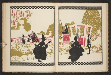 Aschenputtel geht zum Ball, Illustration aus Aschenputtel, nacherzählt von C.S. Evans und illustriert von Arthur Rackham