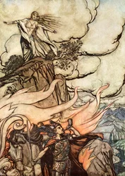 Siegfried verlässt Brunnhilde auf der Suche nach Abenteuern, 1924