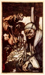 Die Struldbrugs, unglückliche Unsterbliche ohne ewige Jugend, die in Teil III beschrieben werden: Eine Reise nach Laputa, Balnibarbi, Luggnagg, Glubbdubdrib und Japan in „Gullivers Reisen“ von Jonathan Swift