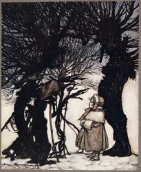 Sie warnten sie .., aus Peter Pan in Kensington Gardens von J. M. Barrie (1860 - 1937), veröffentlicht 1906