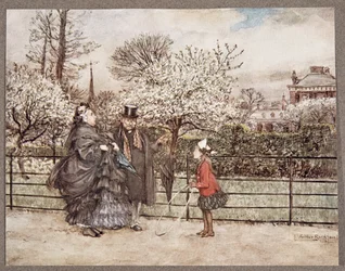 Wenn Sie im Garten auf Erwachsene treffen, die schnaufen und blasen, als ob sie sich größer fühlten, als sie sind (aus Peter Pan in Kensington Gardens von J. M. Barrie)