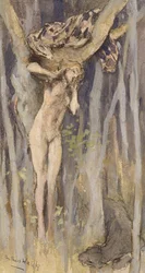 Hamadryade - Geist eines Baumes, ca. 1890