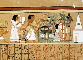 Kunst Ägypten: Die Mumie des Verstorbenen erhält die letzte Pflege