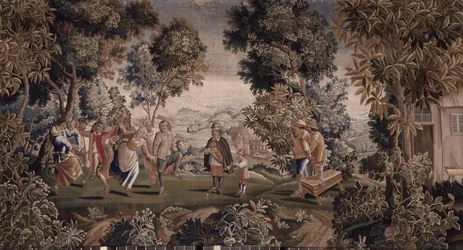 Landschaftsszene von Flandern 18. Jahrhundert