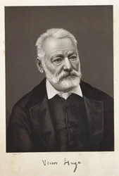 Hugo, Victor (1802-1885). Französischer Romantiker. Lithografie