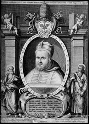 Porträt des 231. Papstes Paul V. im Jahr 1605