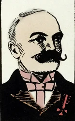 Porträt des italienischen Schriftstellers Emilio Salgari (1863-1911)