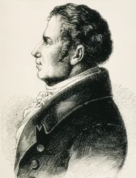 SCHLEGEL, August Wilhelm von (1767-1845). Deutscher Theoretiker der Romantik. Radierung