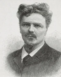 STRINDBERG, August (1849-1912). Porträt von August Strindberg.