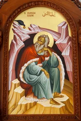 Ikone des Heiligen Elias. Kathedrale, Harissa, 2022 (Foto)