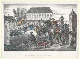 Der Angriff auf die St. Marxer-Linie am 28. Oktober 1848