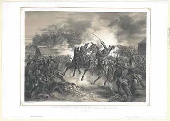Der Kampf der k. k. Militärs bei Tabor am 6. Oktober 1848
