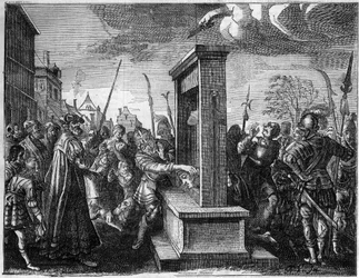Die Guillotine im 16. Jahrhundert in Frankreich