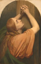 Maria Magdalena am Fuß des Kreuzes