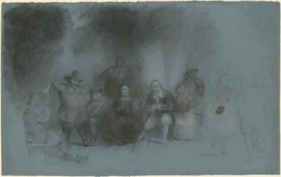 Studie für "Tanz auf der Batterie in Anwesenheit von Peter Stuyvesant"