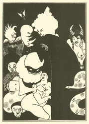 Lucians seltsame Kreaturen (Lithografie)